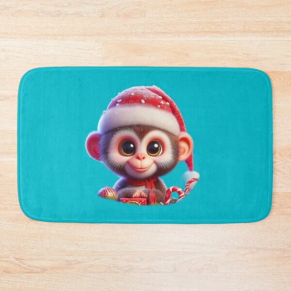 Item preview, Adorable Little Chritmas Monkey designed and sold by DigiDreamyArt.