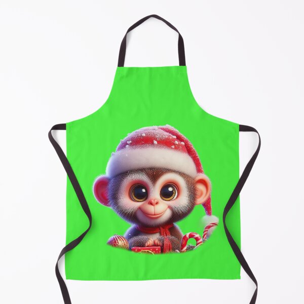 Item preview, Adorable Little Chritmas Monkey designed and sold by DigiDreamyArt.