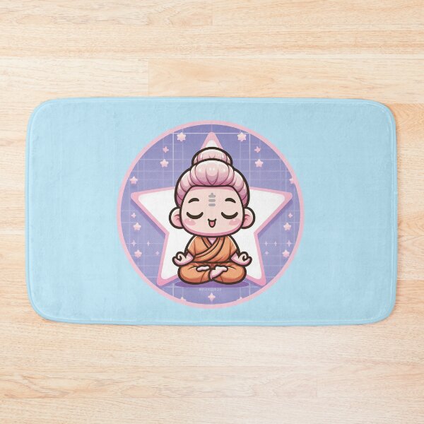 Item preview, Buddah Meditating Cartoon designed and sold by PickledjoArt.