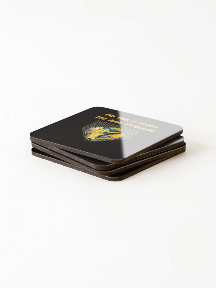 Thumbnail 4 of 5, Coasters (Set of 4), Python Coder  designed and sold by t1n3333.