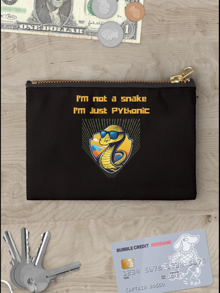 Thumbnail 3 of 4, Zipper Pouch, Python Coder designed and sold by t1n3333.