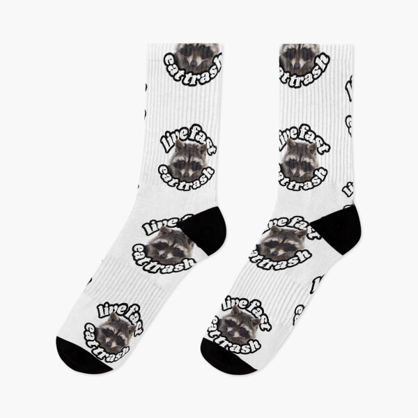Item preview, Live Fast Eat Trash Racoon meme designed and sold by CyberArtistOne.