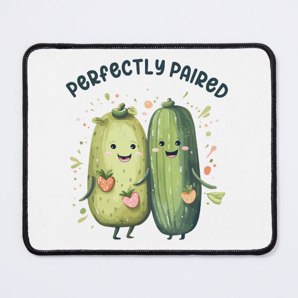 Item preview, Romantic Pickles Couple Perfectly Paired Love Story designed and sold by CosyTeal.
