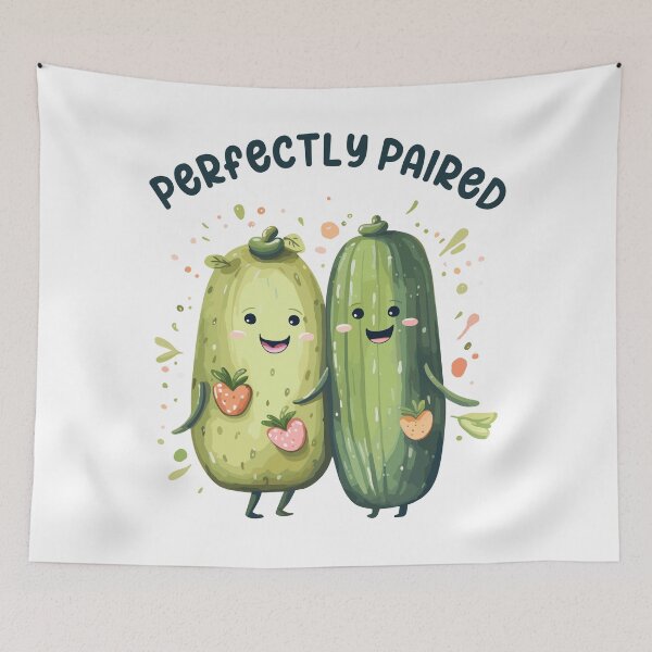 Item preview, Romantic Pickles Couple Perfectly Paired Love Story designed and sold by CosyTeal.