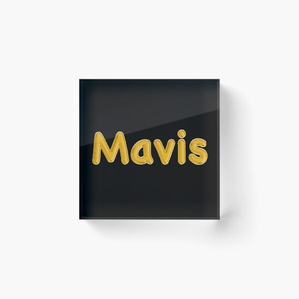 Item preview, Golden Balloon Mavis Name Label (Black) designed and sold by NormadWorld.
