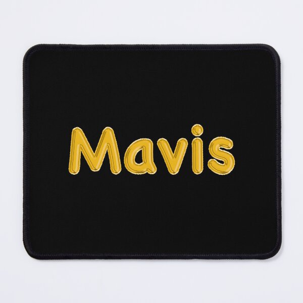 Item preview, Golden Balloon Mavis Name Label (Black) designed and sold by NormadWorld.