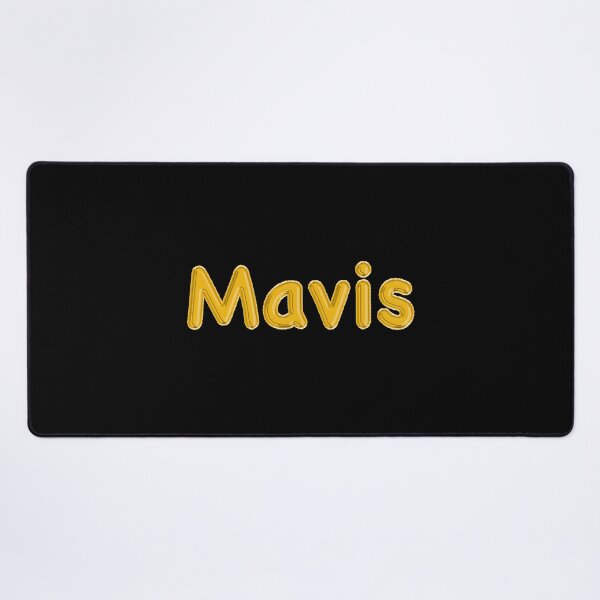 Item preview, Golden Balloon Mavis Name Label (Black) designed and sold by NormadWorld.