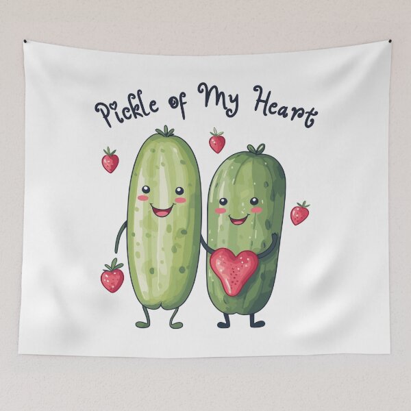 Item preview, Romantic Pickles Couple Pickle Of My Heart Love Story designed and sold by CosyTeal.