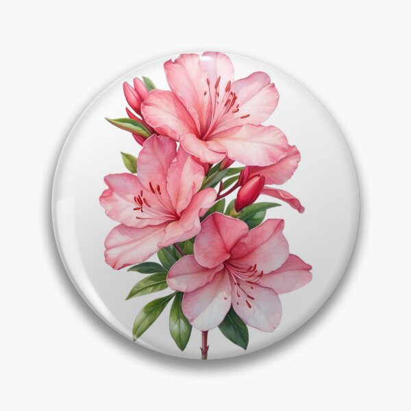 Item preview, Azalea flower watercolor painting.  designed and sold by Pram106.