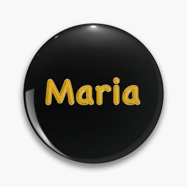 Item preview, Golden Balloon Maria Name Label (Black) designed and sold by NormadWorld.