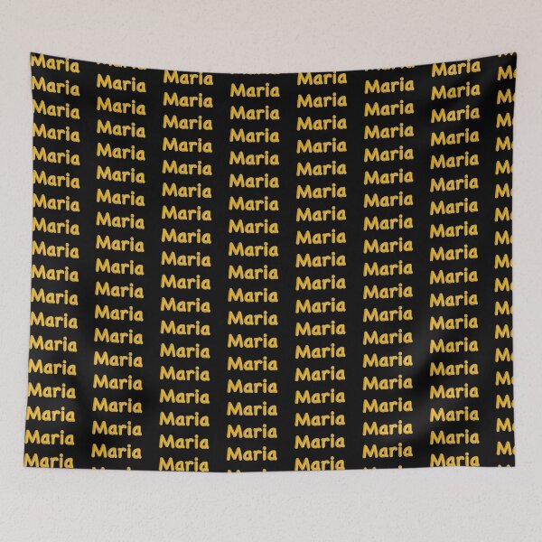 Item preview, Golden Balloon Maria Name Label (Black) designed and sold by NormadWorld.