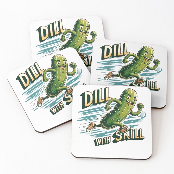Item preview, Running Pickle Dill With Skill Retro designed and sold by CosyTeal.
