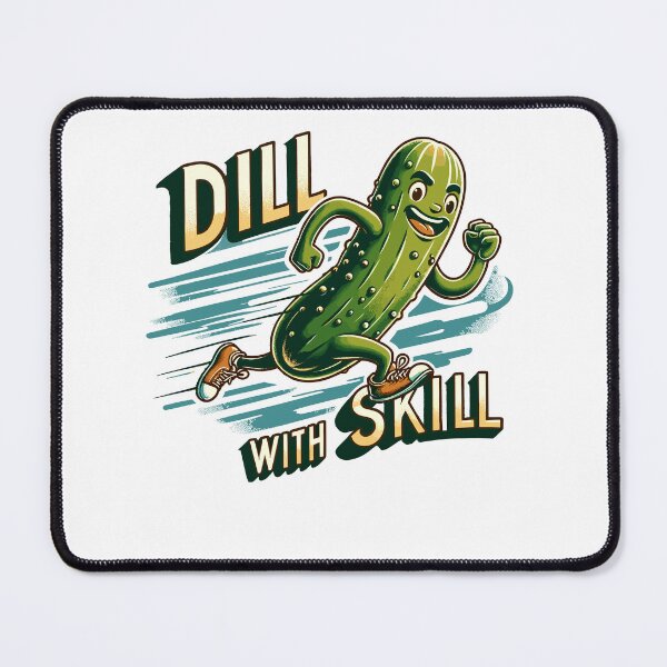 Item preview, Running Pickle Dill With Skill Retro designed and sold by CosyTeal.