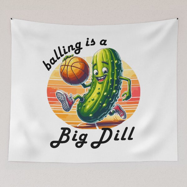 Item preview, Pickle Playing Basketball Balling Is A Big Dill designed and sold by CosyTeal.