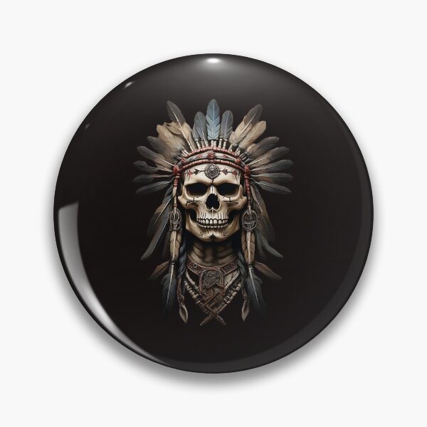 Item preview, American Indian beautiful skull designed and sold by Promarkets.