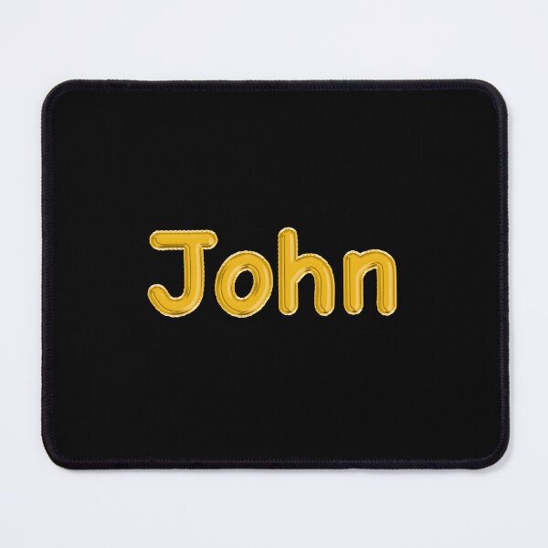 Item preview, Golden Balloon John Name Label (Black) designed and sold by NormadWorld.