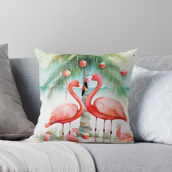 Item preview, Festive Flamingo Paradise designed and sold by cute-animals99.