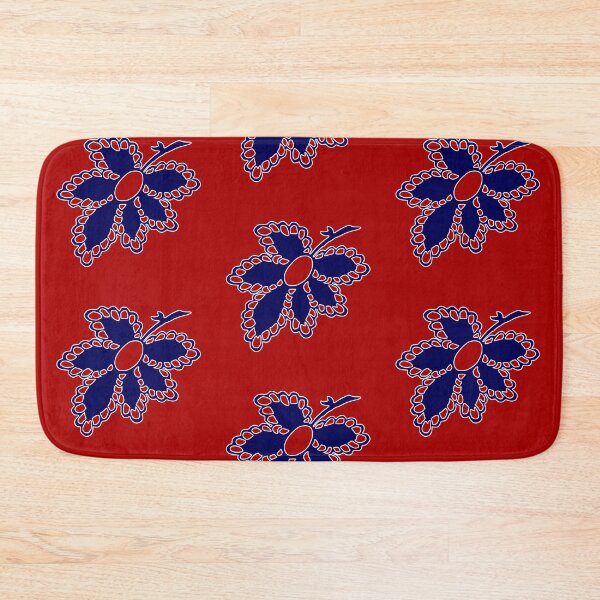 Item preview, Nayve and Red Hand Drawn Boho Floral Leaf  designed and sold by LZenDesigns.