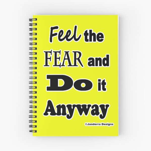 Item preview, Yellow Feel the fear and do it anyway designed and sold by JanderraDesigns.