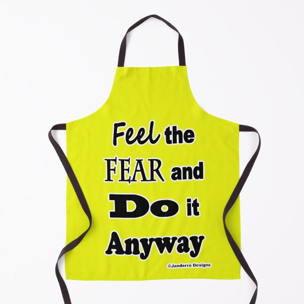 Item preview, Yellow Feel the fear and do it anyway designed and sold by JanderraDesigns.
