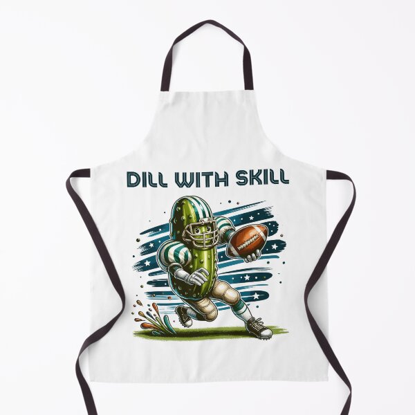 Item preview, Pickle Playing Football Dill With Skill designed and sold by CosyTeal.