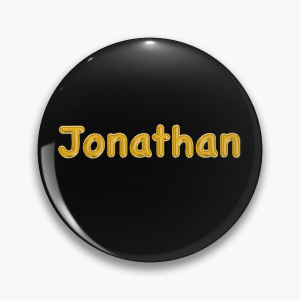 Item preview, Golden Balloon Jonathan Name Label (Black) designed and sold by NormadWorld.