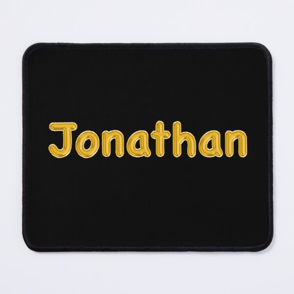 Item preview, Golden Balloon Jonathan Name Label (Black) designed and sold by NormadWorld.