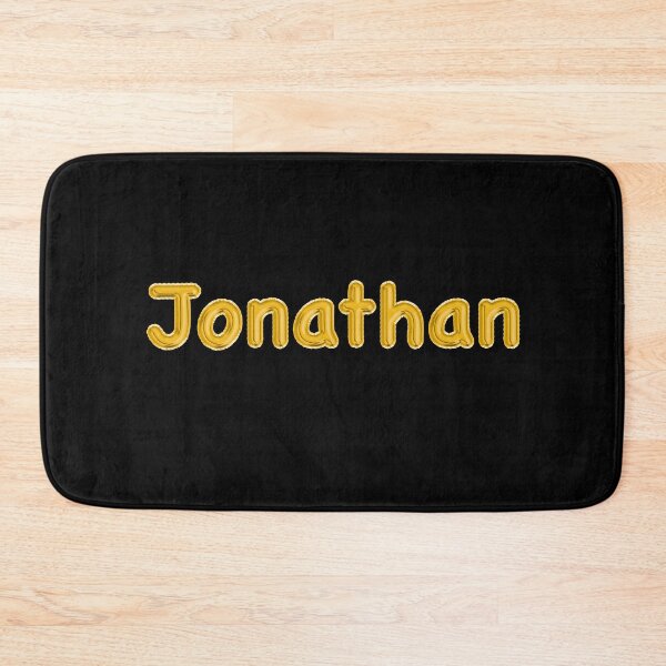 Item preview, Golden Balloon Jonathan Name Label (Black) designed and sold by NormadWorld.