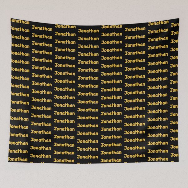 Item preview, Golden Balloon Jonathan Name Label (Black) designed and sold by NormadWorld.