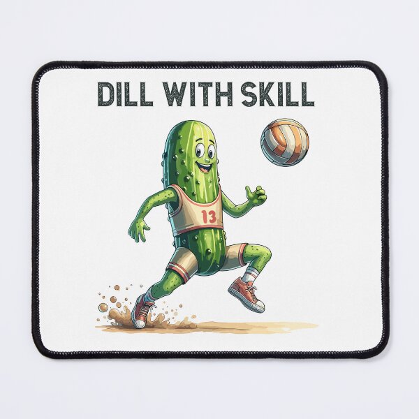 Item preview, Pickle Playing Volleyball Dill With Skill designed and sold by CosyTeal.
