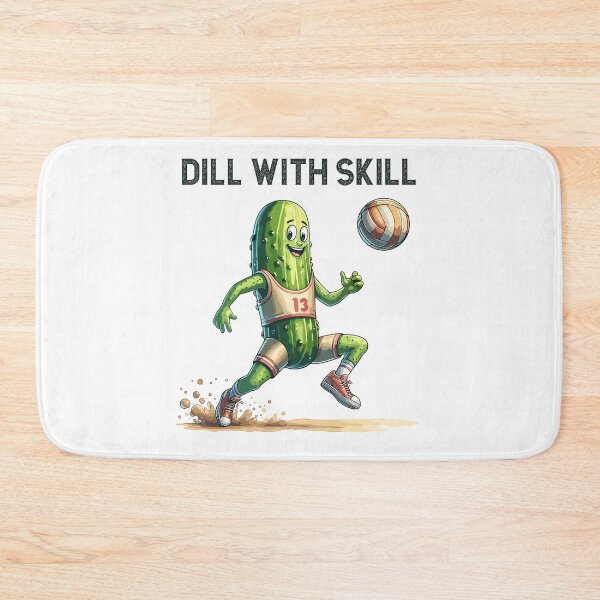 Item preview, Pickle Playing Volleyball Dill With Skill designed and sold by CosyTeal.