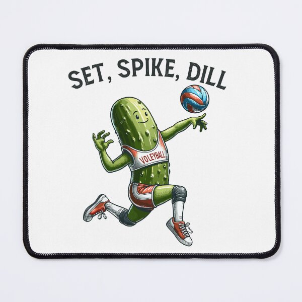 Item preview, Pickle Playing Volleyball Set Spike Dill designed and sold by CosyTeal.