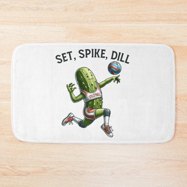 Item preview, Pickle Playing Volleyball Set Spike Dill designed and sold by CosyTeal.