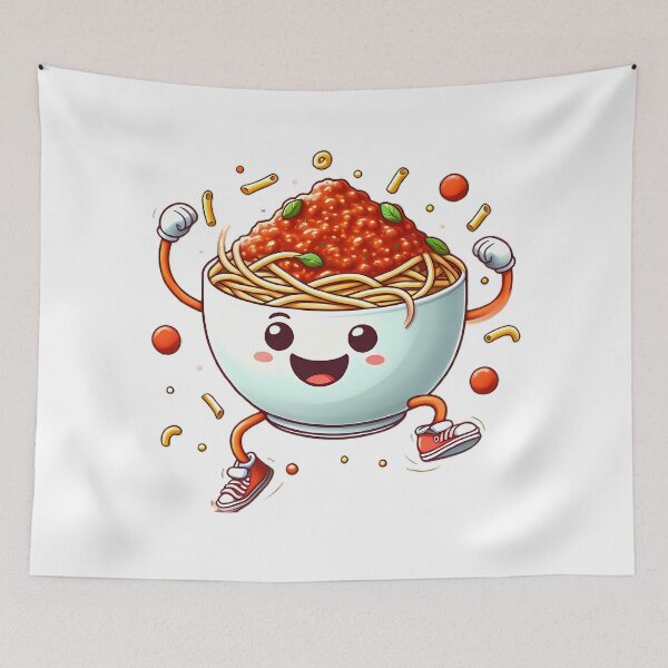 Item preview, Dancing Food: dancing spaghetti Bolognese designed and sold by CreativeSparkzz.