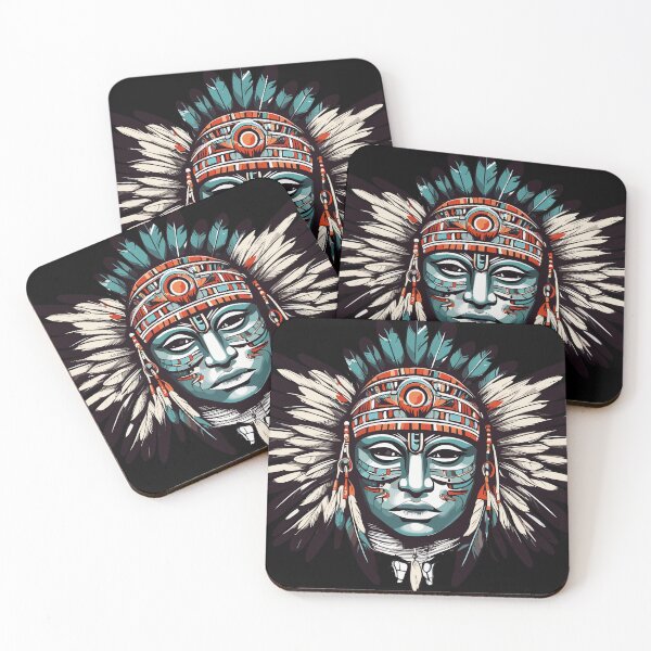 Item preview, Tribal Mask Illustration designed and sold by NordicBadger.