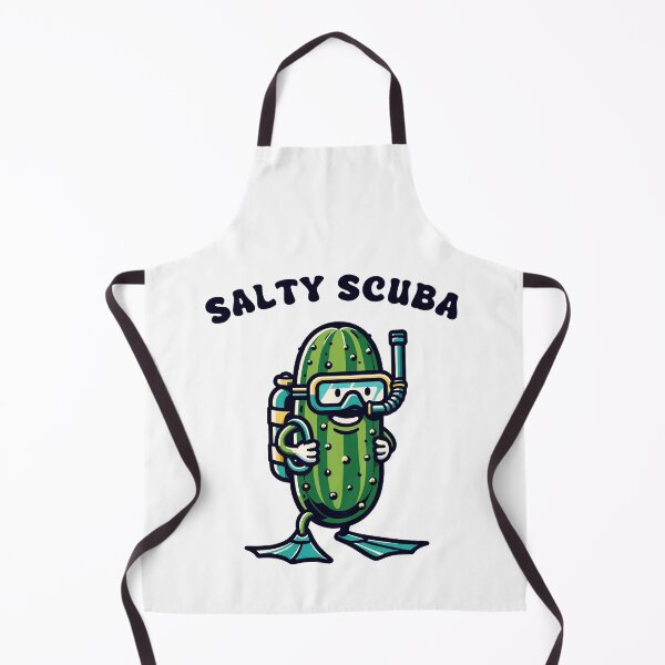 Item preview, Pickle Salty Scuba Diver Retro designed and sold by CosyTeal.