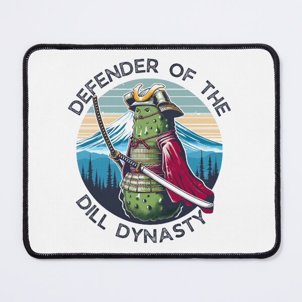 Item preview, Pickle Samurai And Mount Fuji Dill Dynasty Japanese Retro designed and sold by CosyTeal.