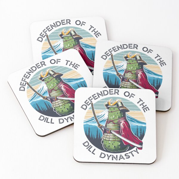 Item preview, Pickle Samurai And Mount Fuji Dill Dynasty Japanese Retro designed and sold by CosyTeal.