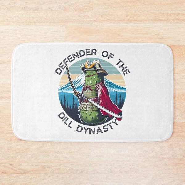 Item preview, Pickle Samurai And Mount Fuji Dill Dynasty Japanese Retro designed and sold by CosyTeal.