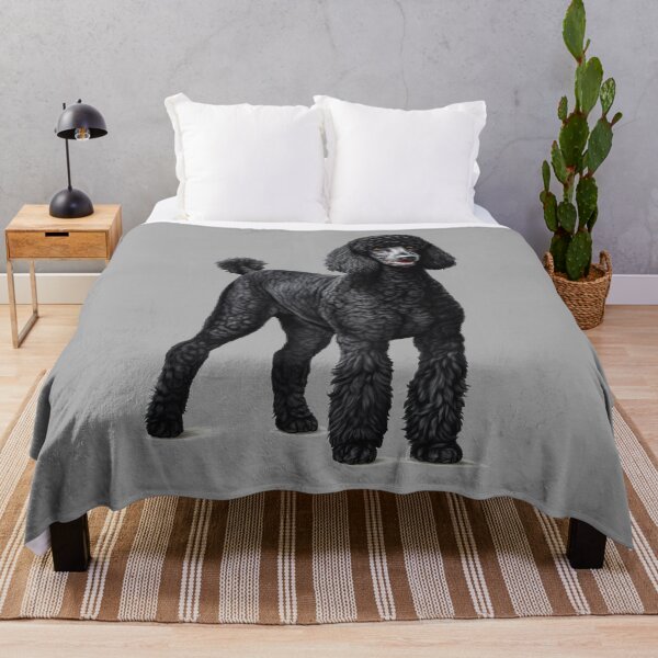 Item preview, Elegant Black Poodle Dog Illustration Artwork designed and sold by solrevolver.