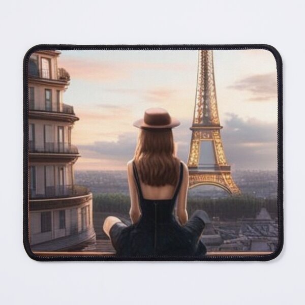 Item preview, Emily in Paris with Eiffel Tower designed and sold by JackFreestone.