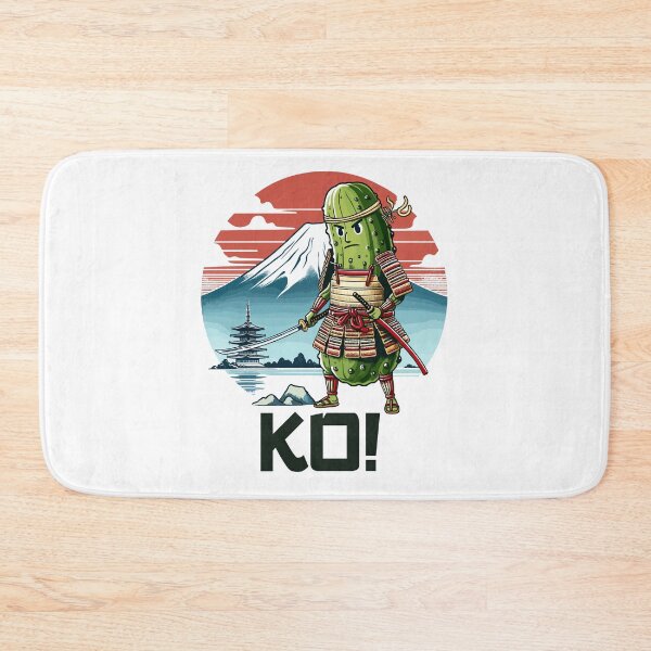 Item preview, Pickle Samurai And Mount Ko Japanese Retro designed and sold by CosyTeal.