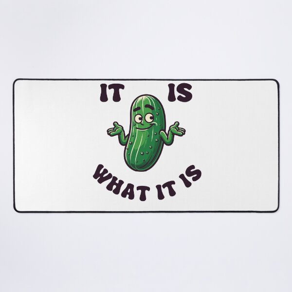 Item preview, Pickle Shrugging It Is What It Is Retro designed and sold by CosyTeal.