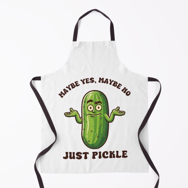 Item preview, Pickle Shrugging Maybe Yes Maybe No Retro designed and sold by CosyTeal.