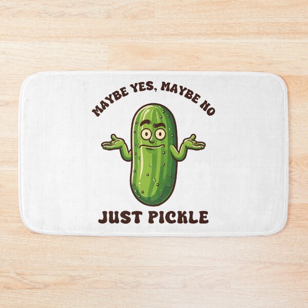 Item preview, Pickle Shrugging Maybe Yes Maybe No Retro designed and sold by CosyTeal.