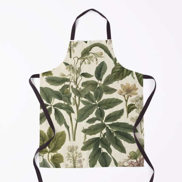 Item preview, Beautiful Green Flowers Botanical Print designed and sold by Universe Collection.