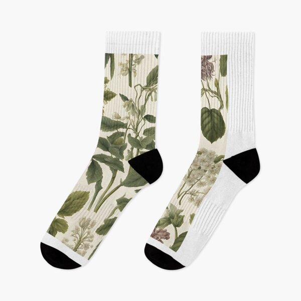 Item preview, Beautiful  Green Flowers Botanical Print designed and sold by Universe Collection.