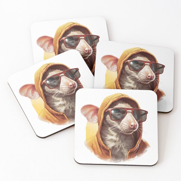 Item preview, Sunny style: cool rat with sunglasses designed and sold by coserkan.
