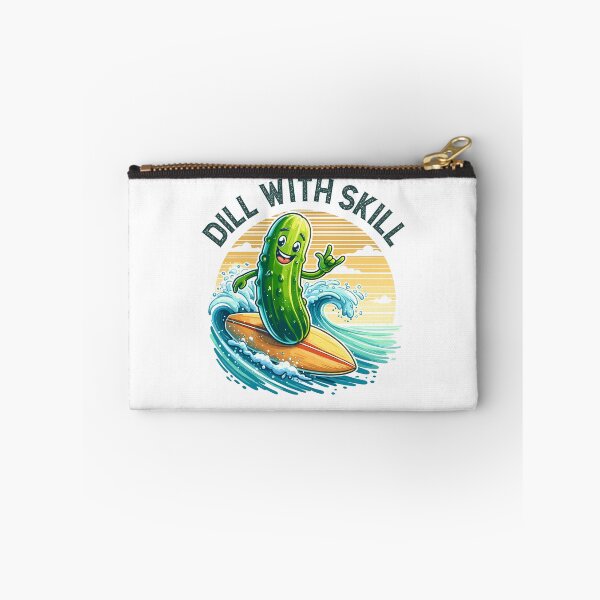 Item preview, Pickle Surfing Dill With Skill Retro designed and sold by CosyTeal.