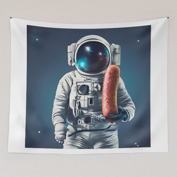 Item preview, sausage astronaut designed and sold by Frizzanteworld.